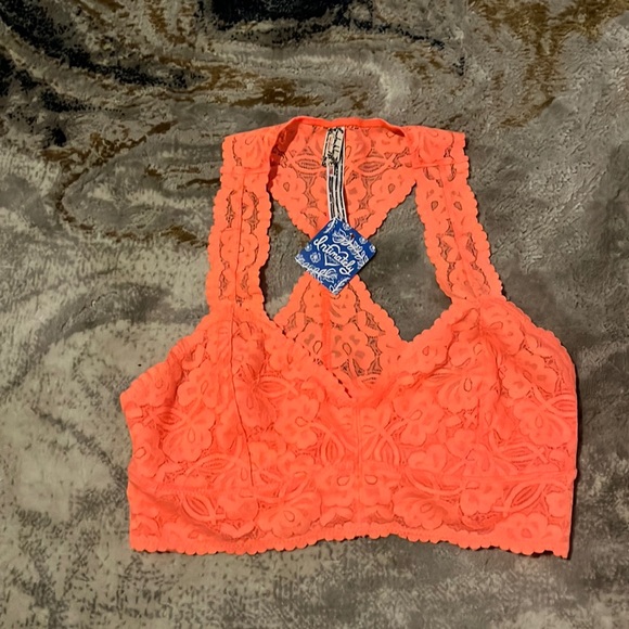 Free People Other - NWT Free People Neon Orange Bralette